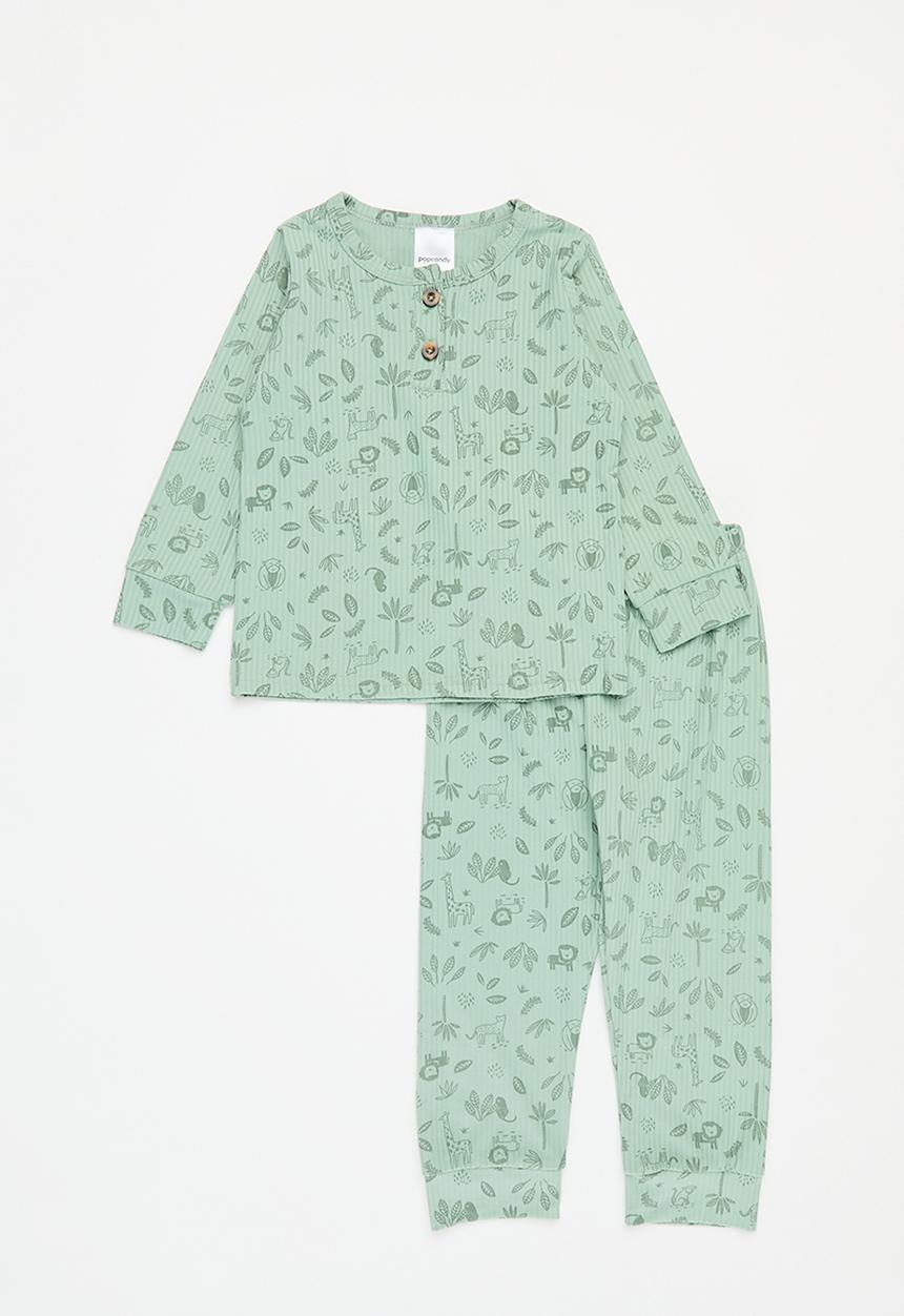 Pop Candy - Printed top & pants set - green