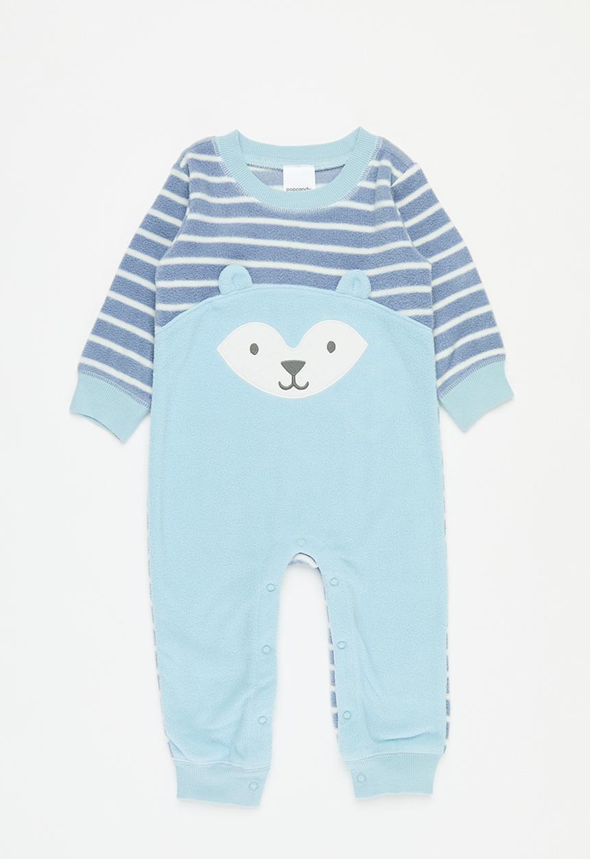Pop Candy - Striped romper - light blue