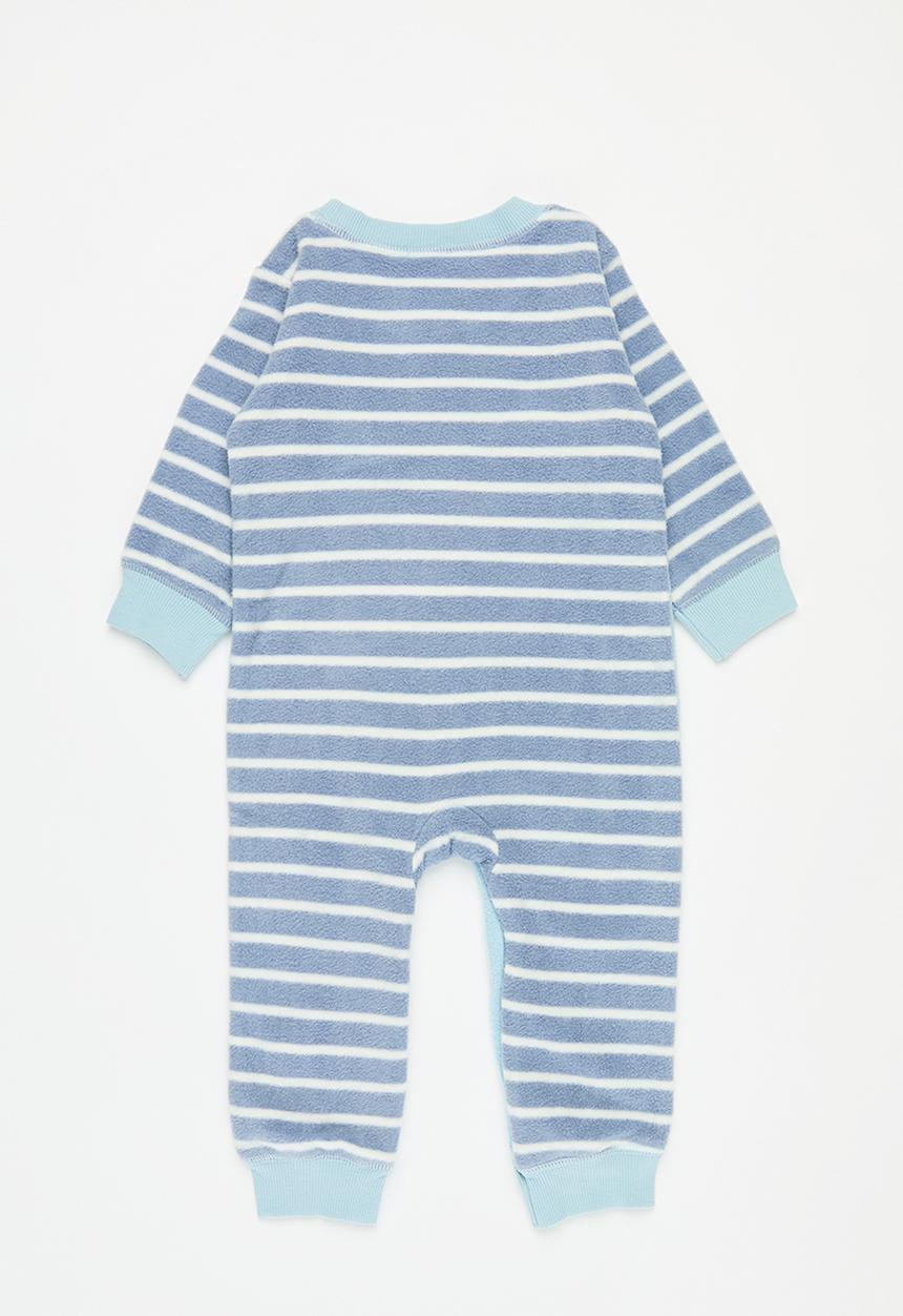Pop Candy - Striped romper - light blue