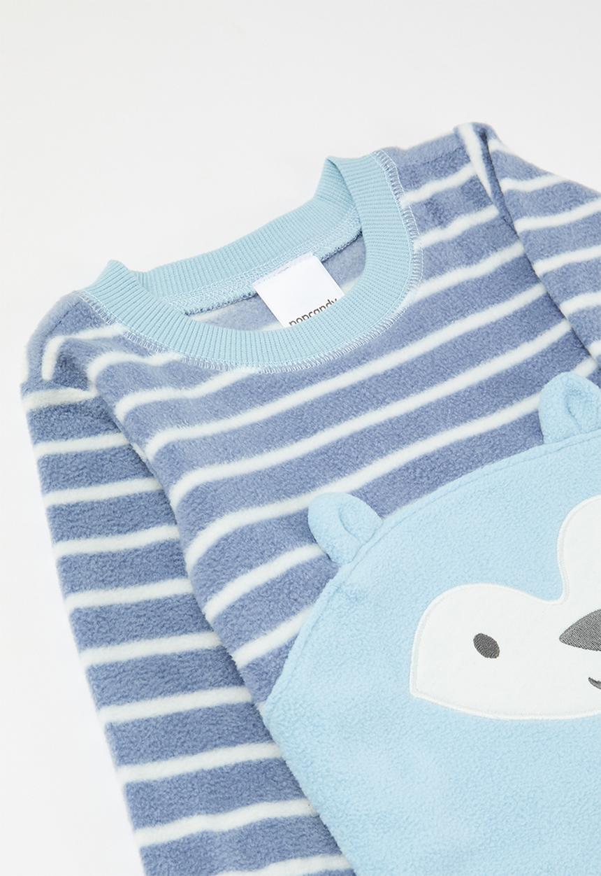 Pop Candy - Striped romper - light blue