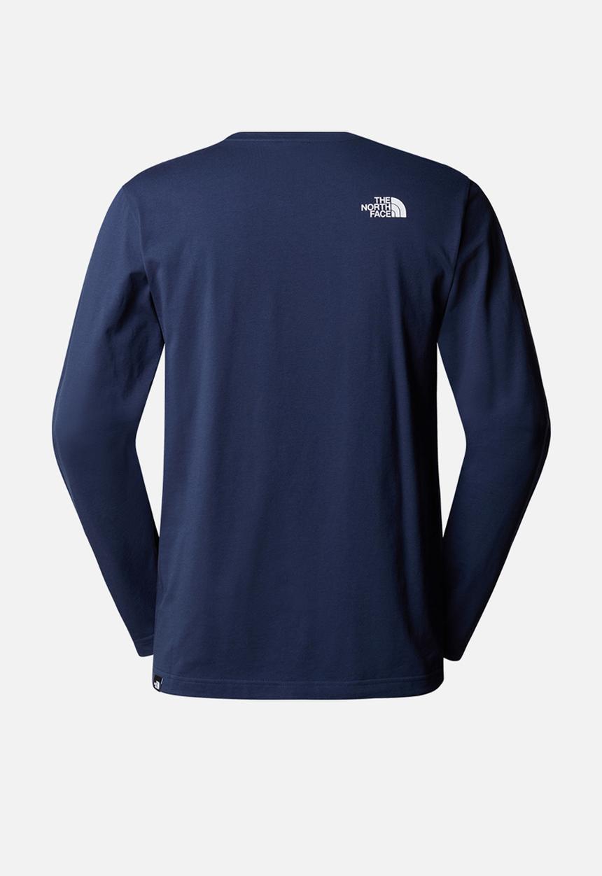 The North Face - M long sleeve simple dome tee - summit navy (8k2)