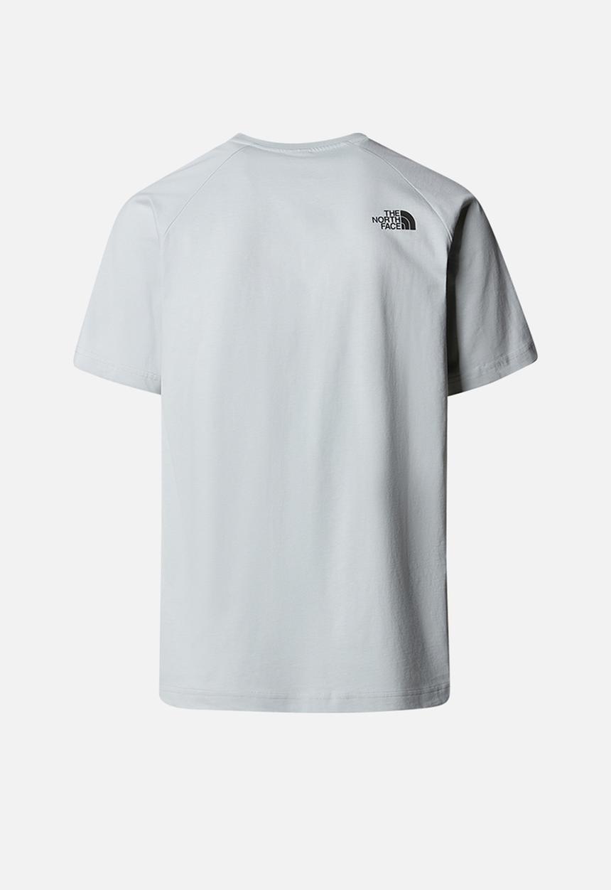 The North Face - M short sleeve raglan redbox tee - high rise grey (a0m)
