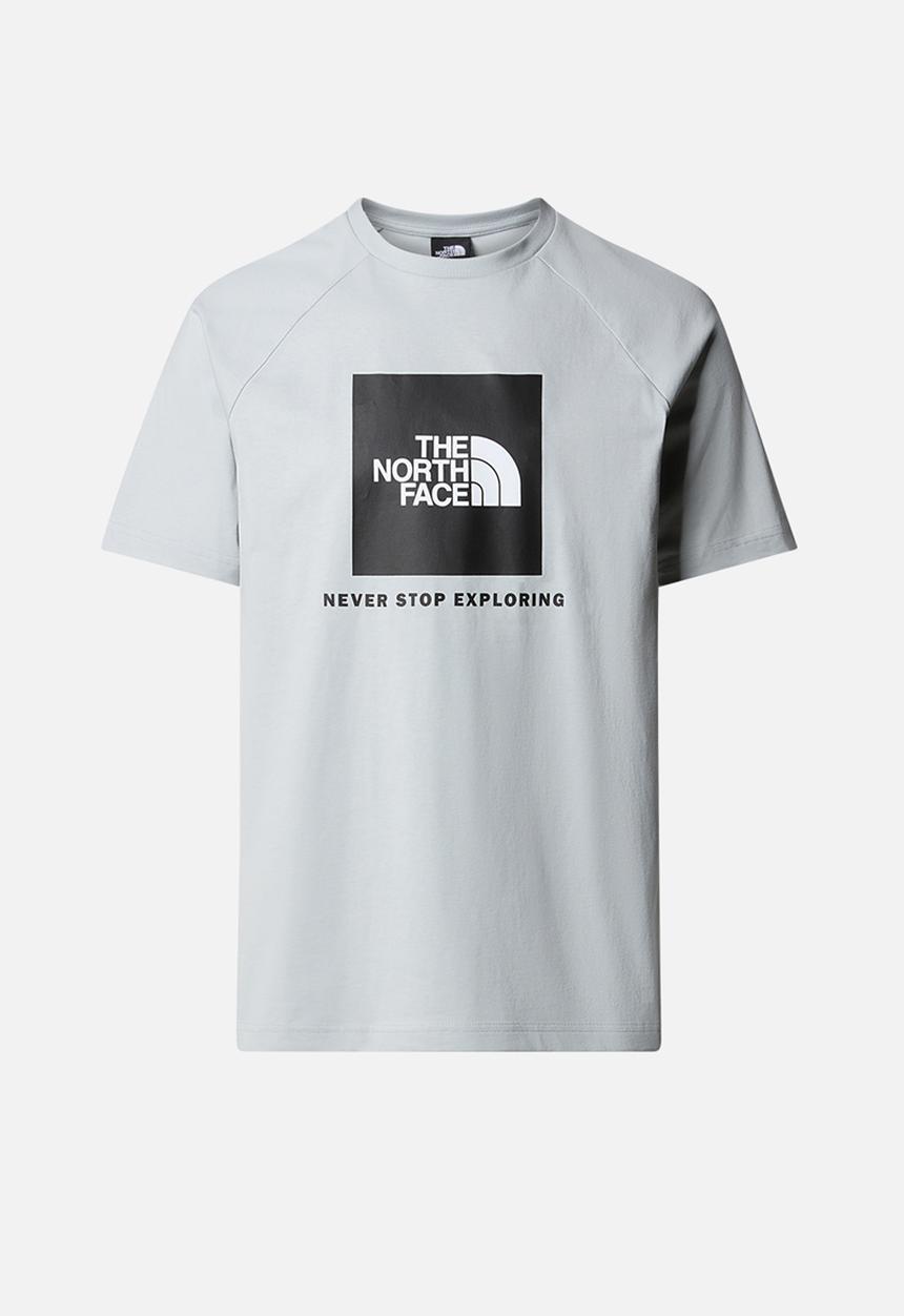 The North Face - M short sleeve raglan redbox tee - high rise grey (a0m)