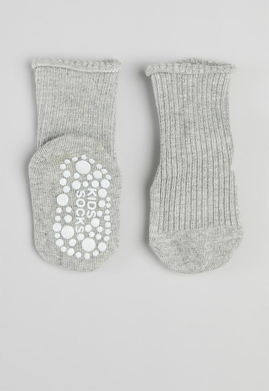 Pop Candy - 2 Pack ankle socks - grey & white