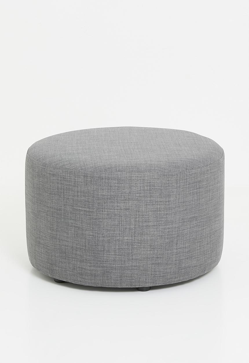 Sixth Floor - Quaid large ottoman - dark grey 68cm