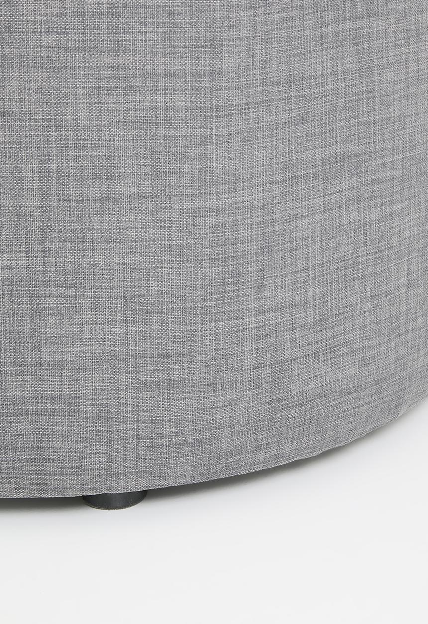 Sixth Floor - Quaid large ottoman - dark grey 68cm