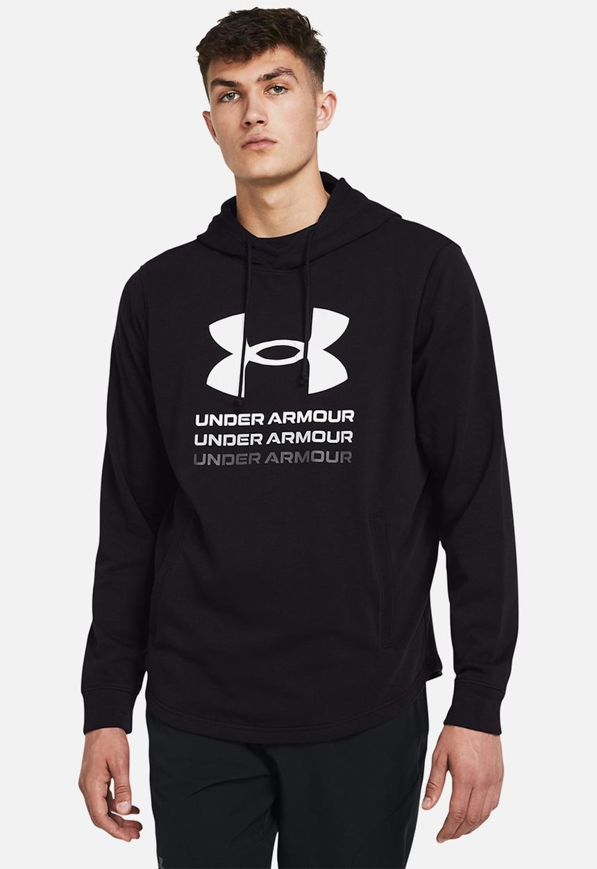 Under Armour - UA Rival terry graphic hoody - black