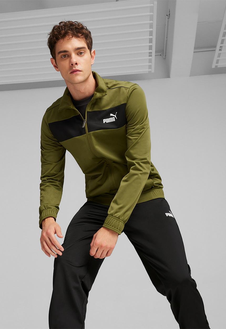PUMA - Poly Suit cl tracksuit set - Olive Green