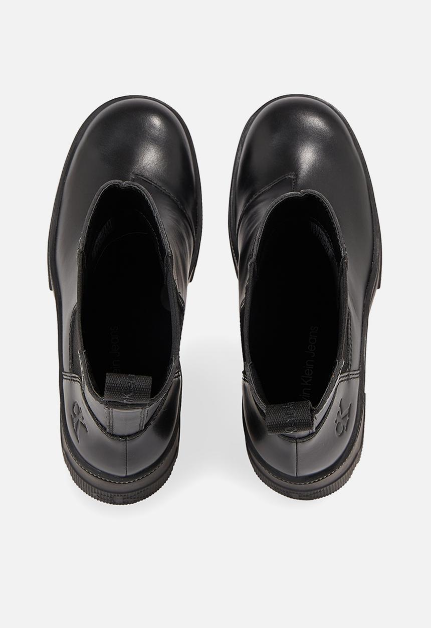 Calvin Klein - Chunky heeled chelsea boot lth - Triple Black