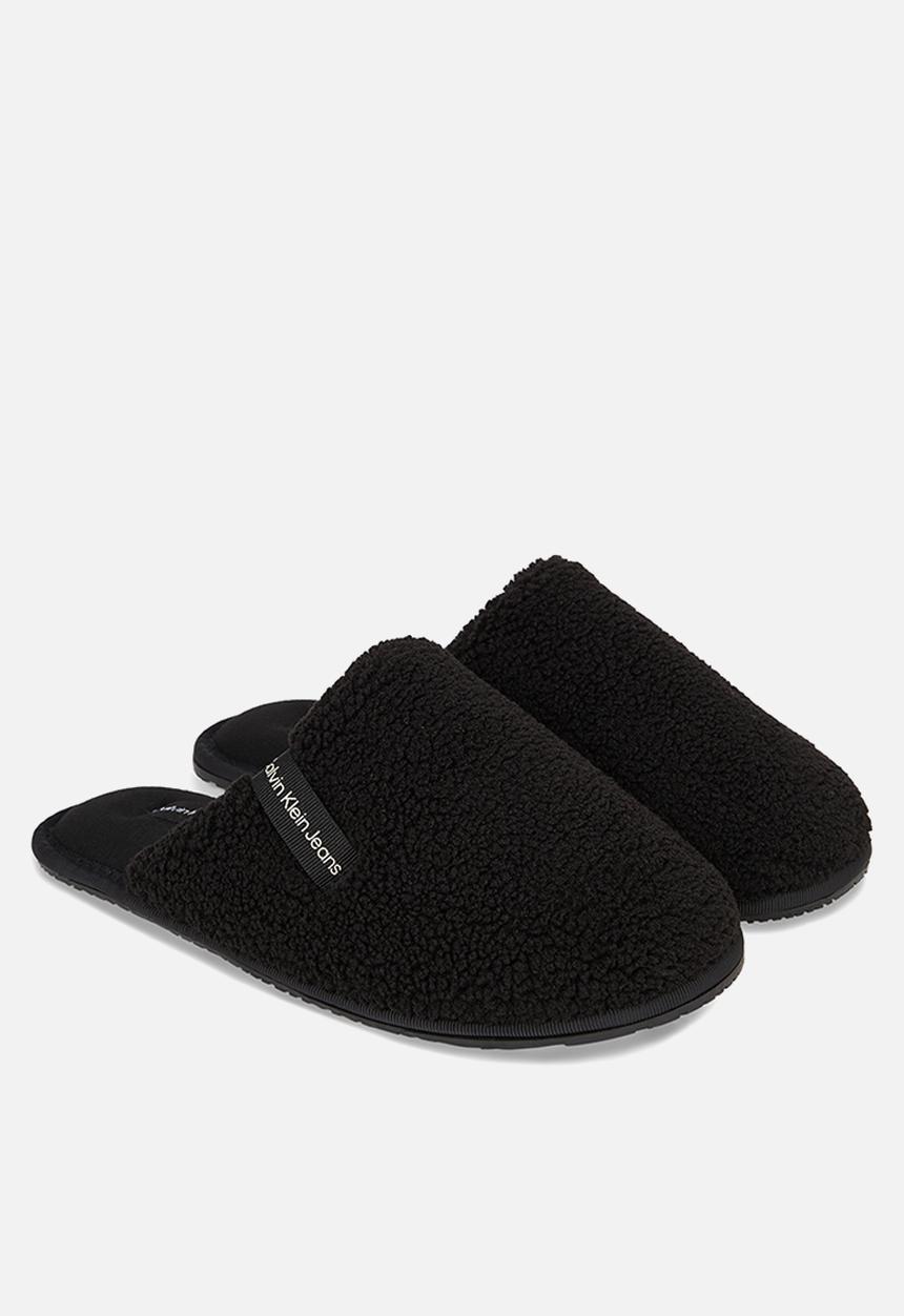 Calvin Klein - Hotel slipper surfaces sherpa wn - black/dew logo