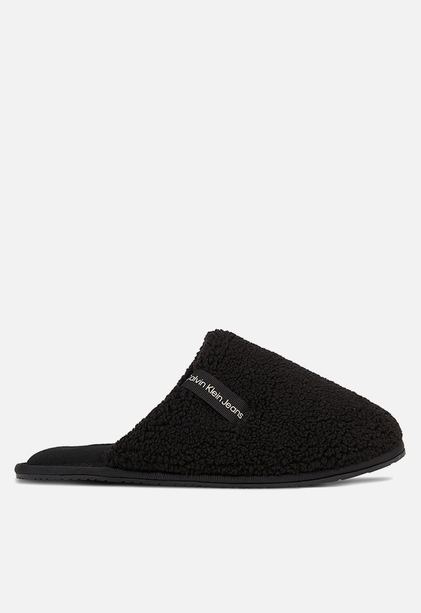 Calvin Klein - Hotel slipper surfaces sherpa wn - black/dew logo
