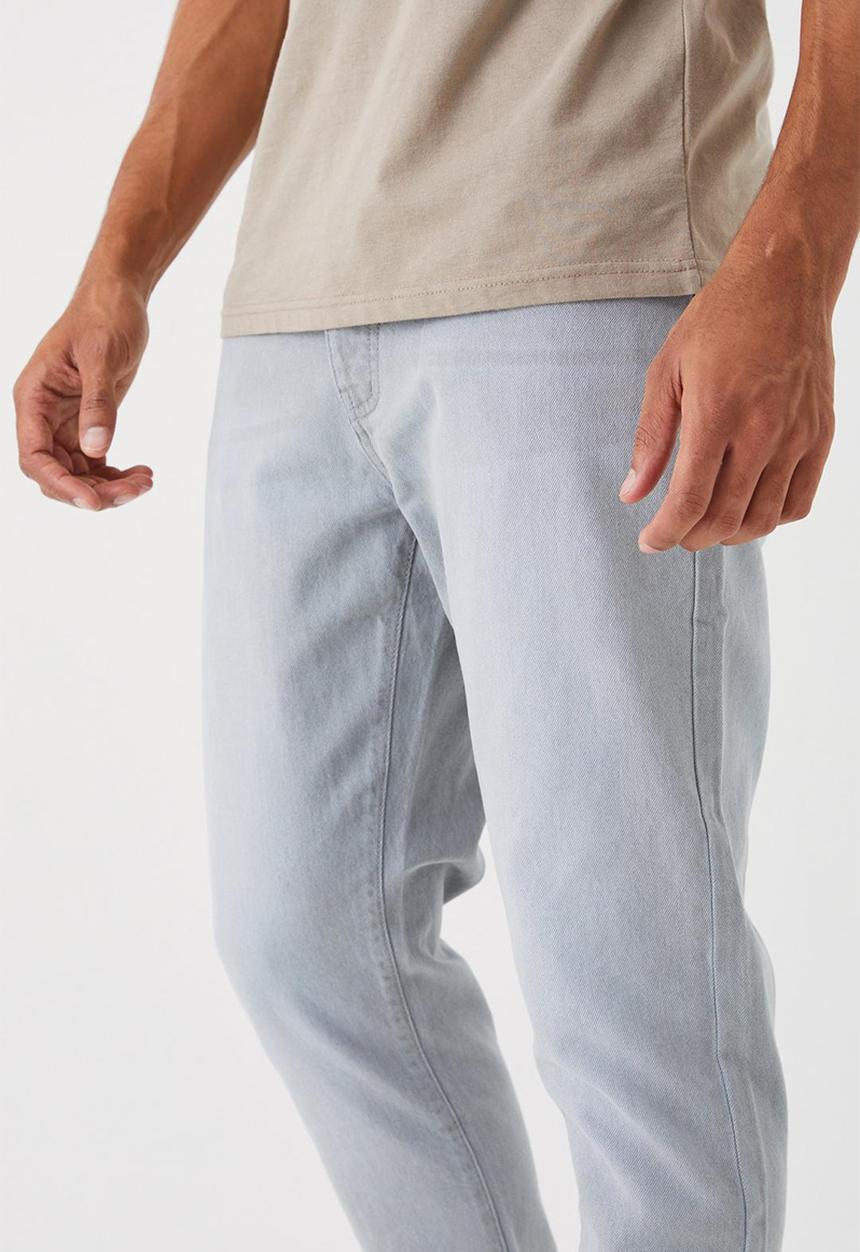 boohooMAN - Tapered rigid jean - ice grey