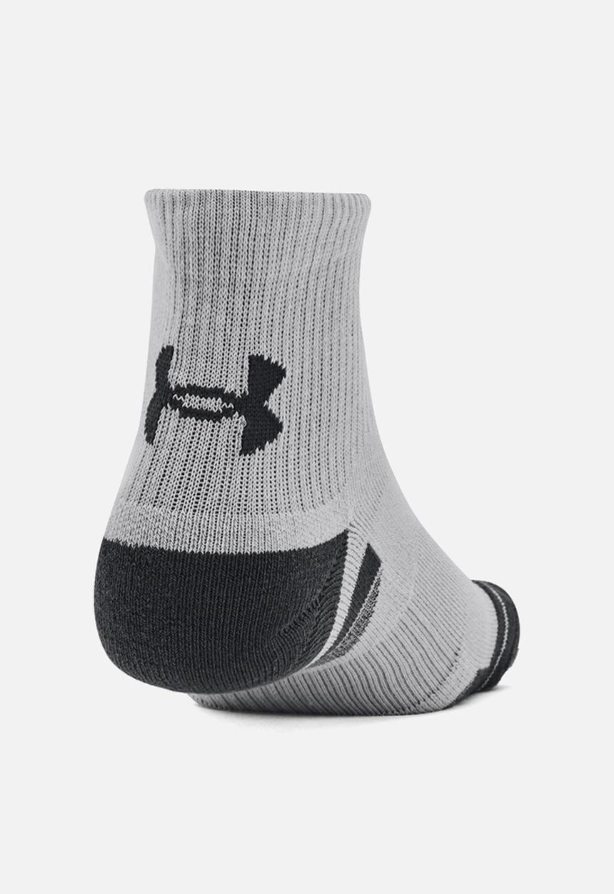 Under Armour - Ua performance tech 3pk qtr - mod gray/white