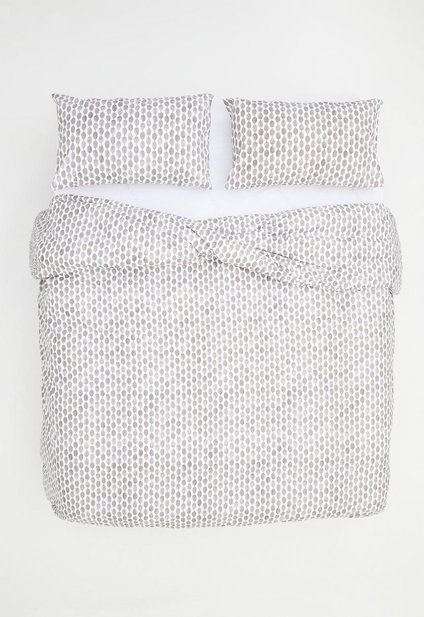 Sixth Floor - Watercolour Geo Super Soft  Duvet Set Grey