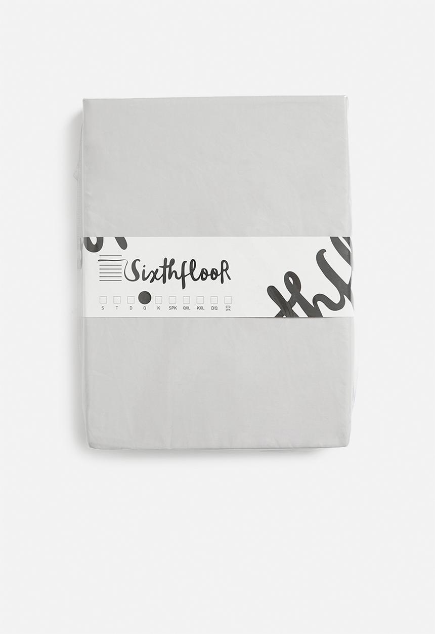 Sixth Floor - T400 Eygyptian Cotton Fitted Sheet - Silver