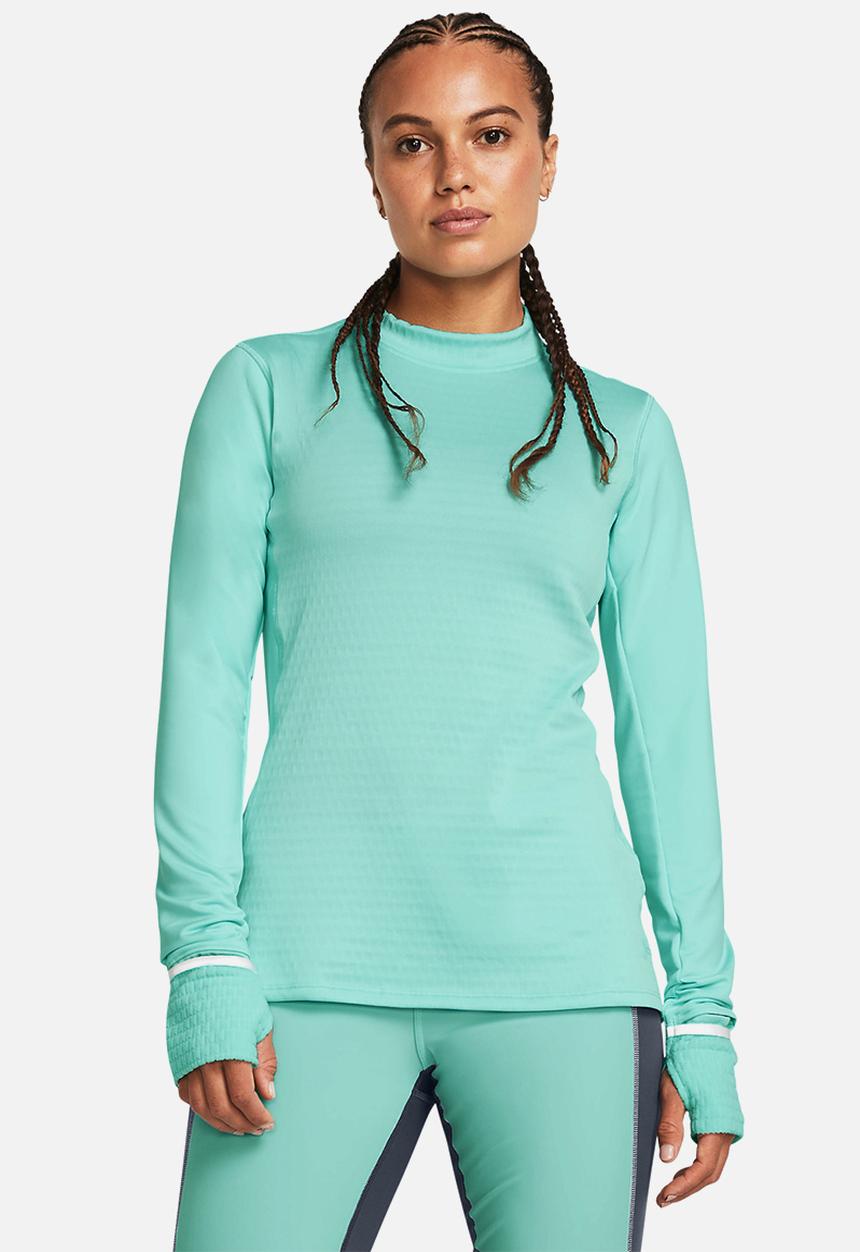 Under Armour - Ua qualifier cold long sleeve - neo turquoise/reflective