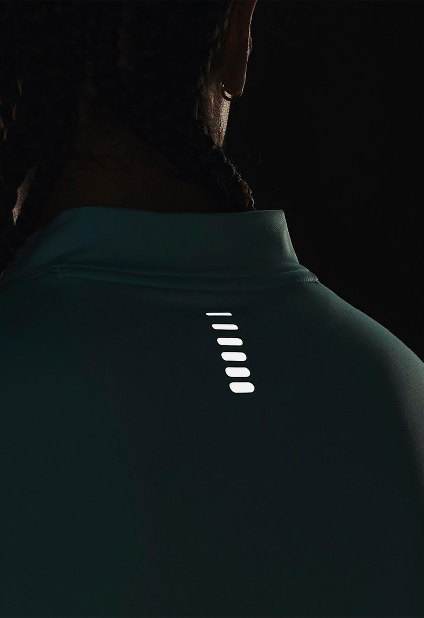 Under Armour - Ua qualifier cold long sleeve - neo turquoise/reflective