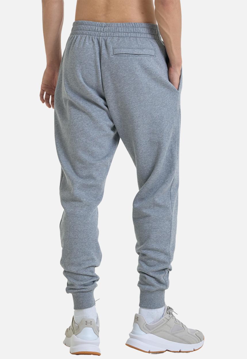 Under Armour - Ua rival fleece joggers - castlerock light heather/white