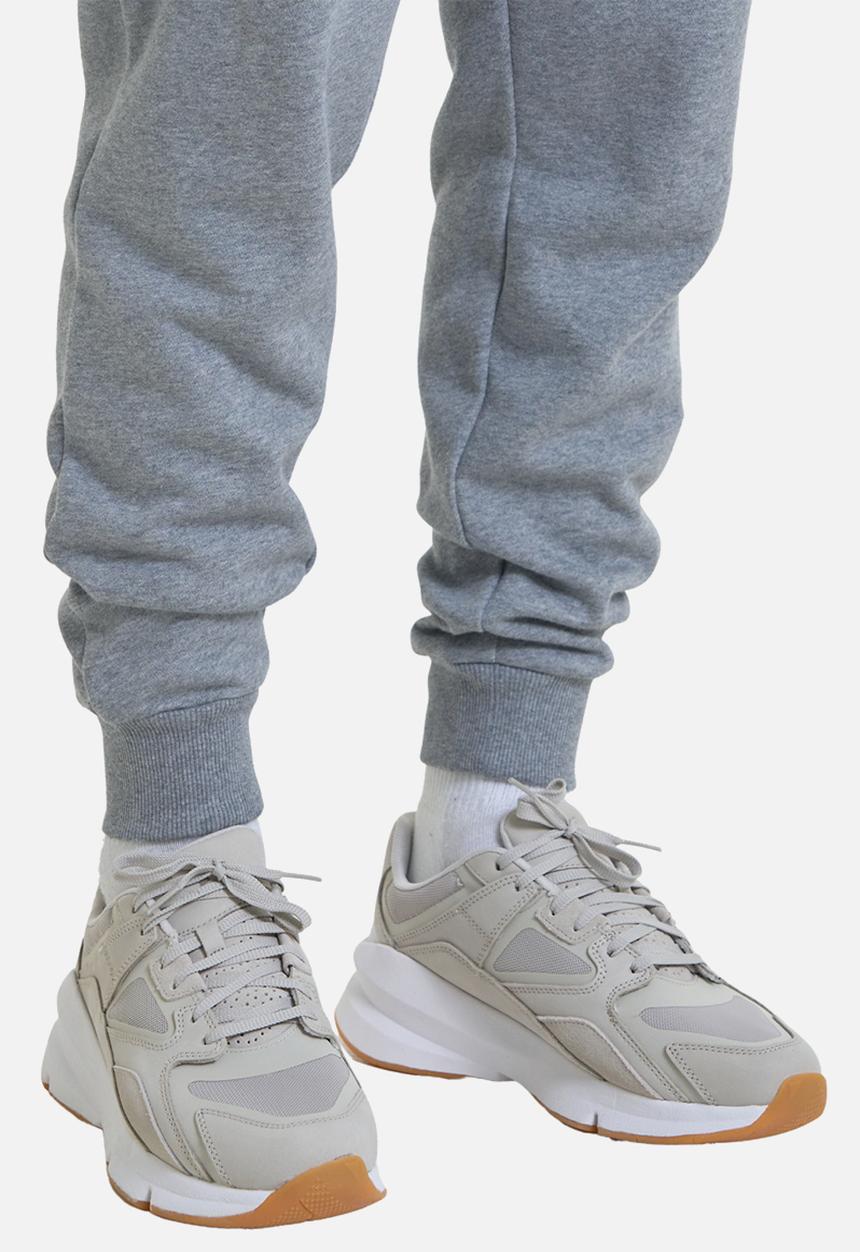 Under Armour - Ua rival fleece joggers - castlerock light heather/white