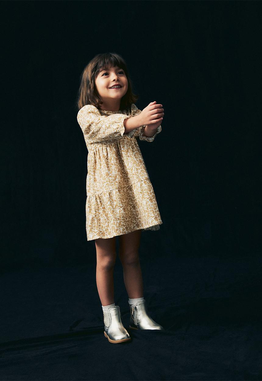 MANGO - Dress katy - medium brown