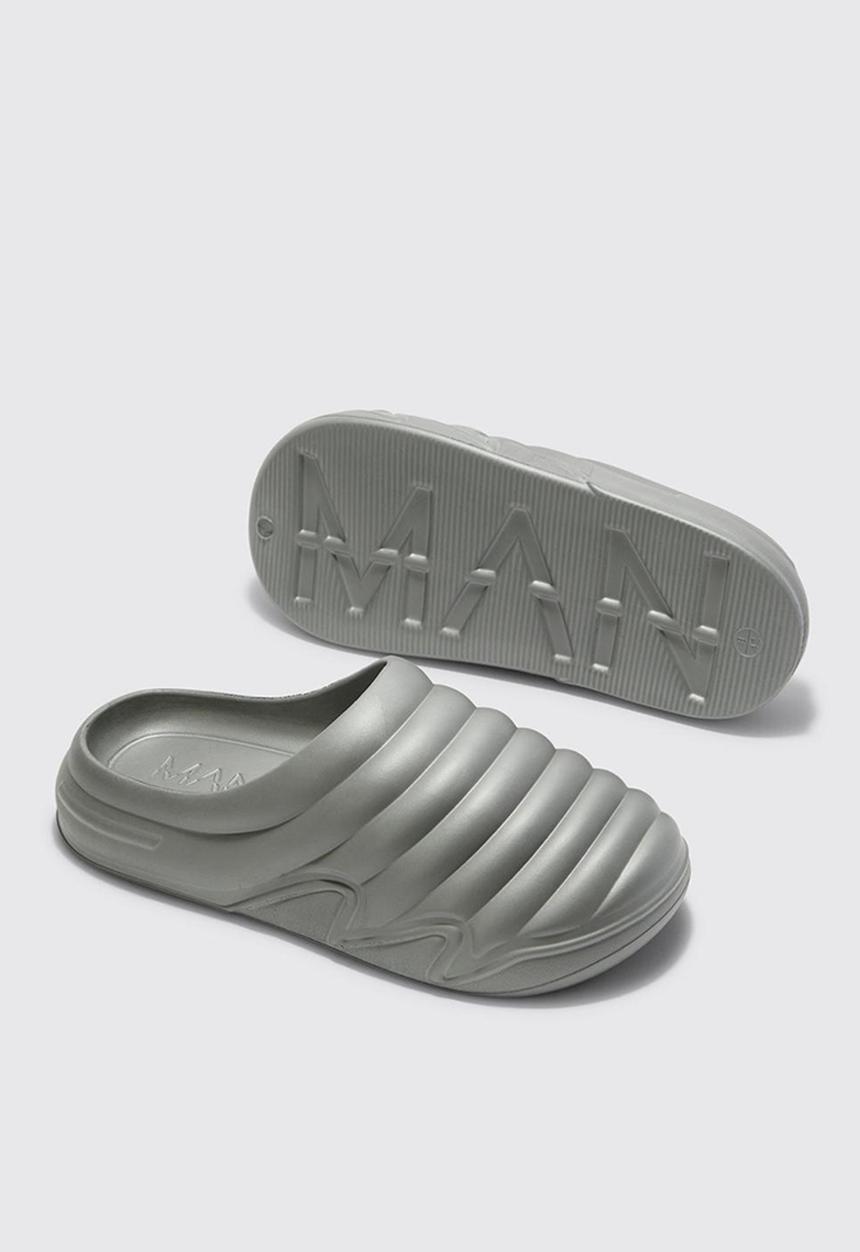 boohooMAN - Moulded mule - grey