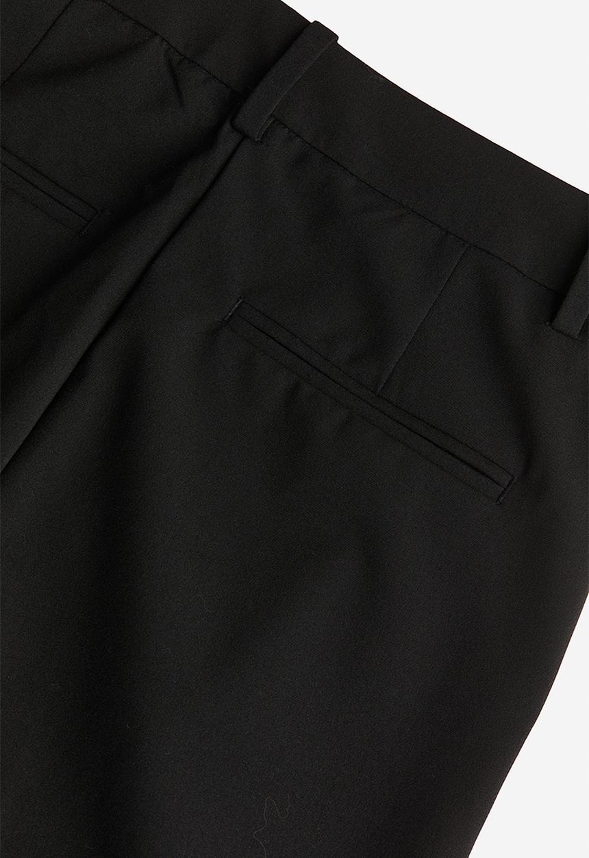 H&M - Slim twill trousers - black