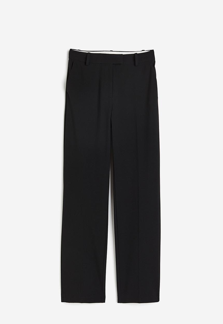 H&M - Slim twill trousers - black
