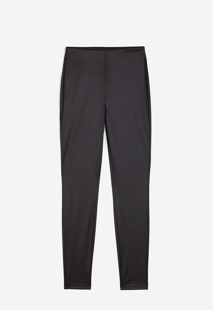 H&M - High-waisted leggings - black