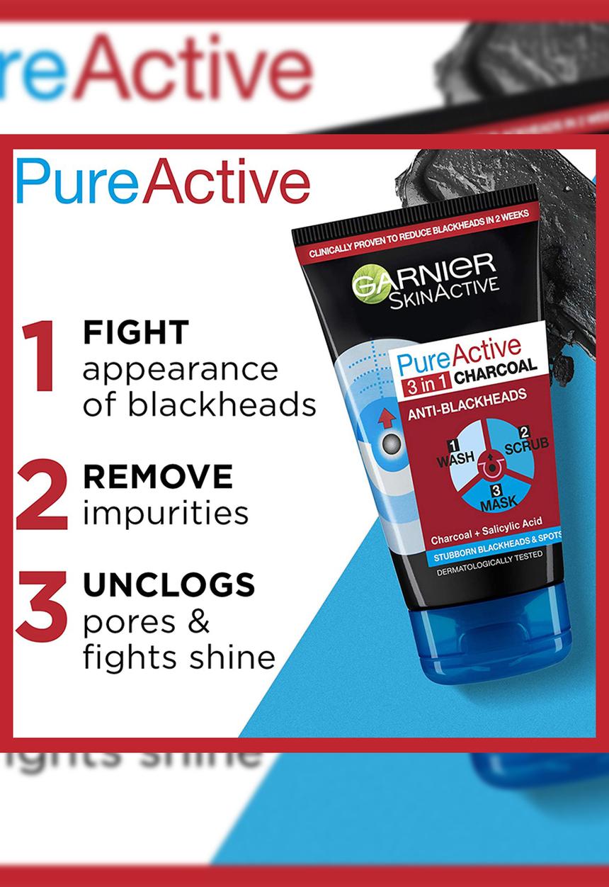 Garnier - SkinActive Charcoal Serum Regime Bundle Set - 3 Piece