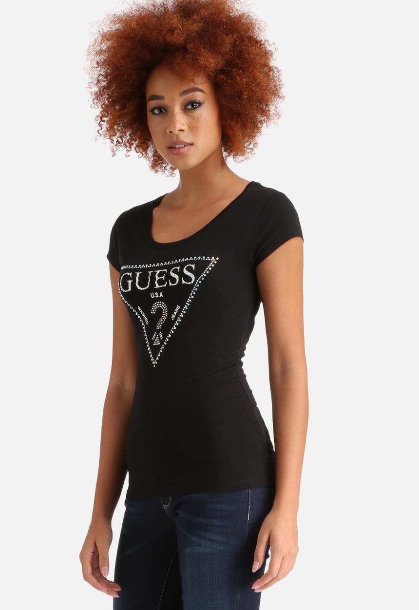 GUESS - Triangle Rhinestone Tee