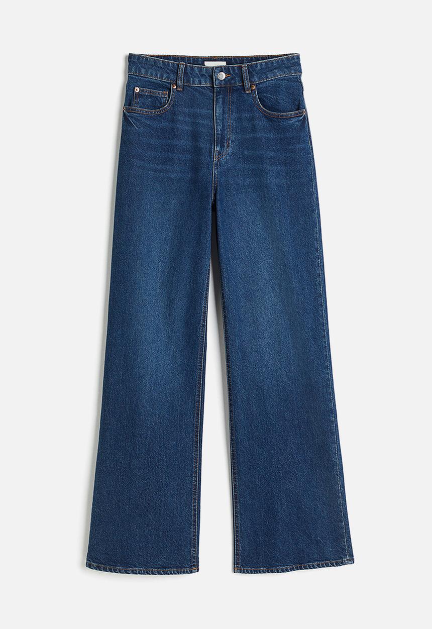 H&M - Wide high jeans - denim blue