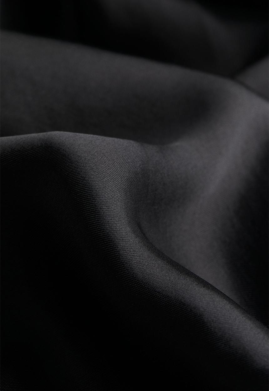 H&M - Satin maxi skirt - black
