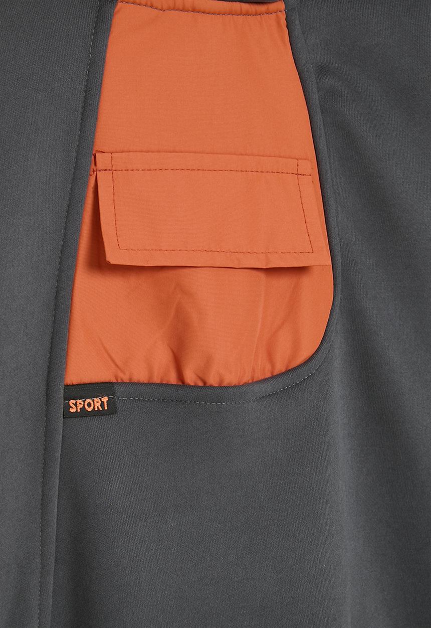 Pop Candy - Contrast hoodie - blue & orange