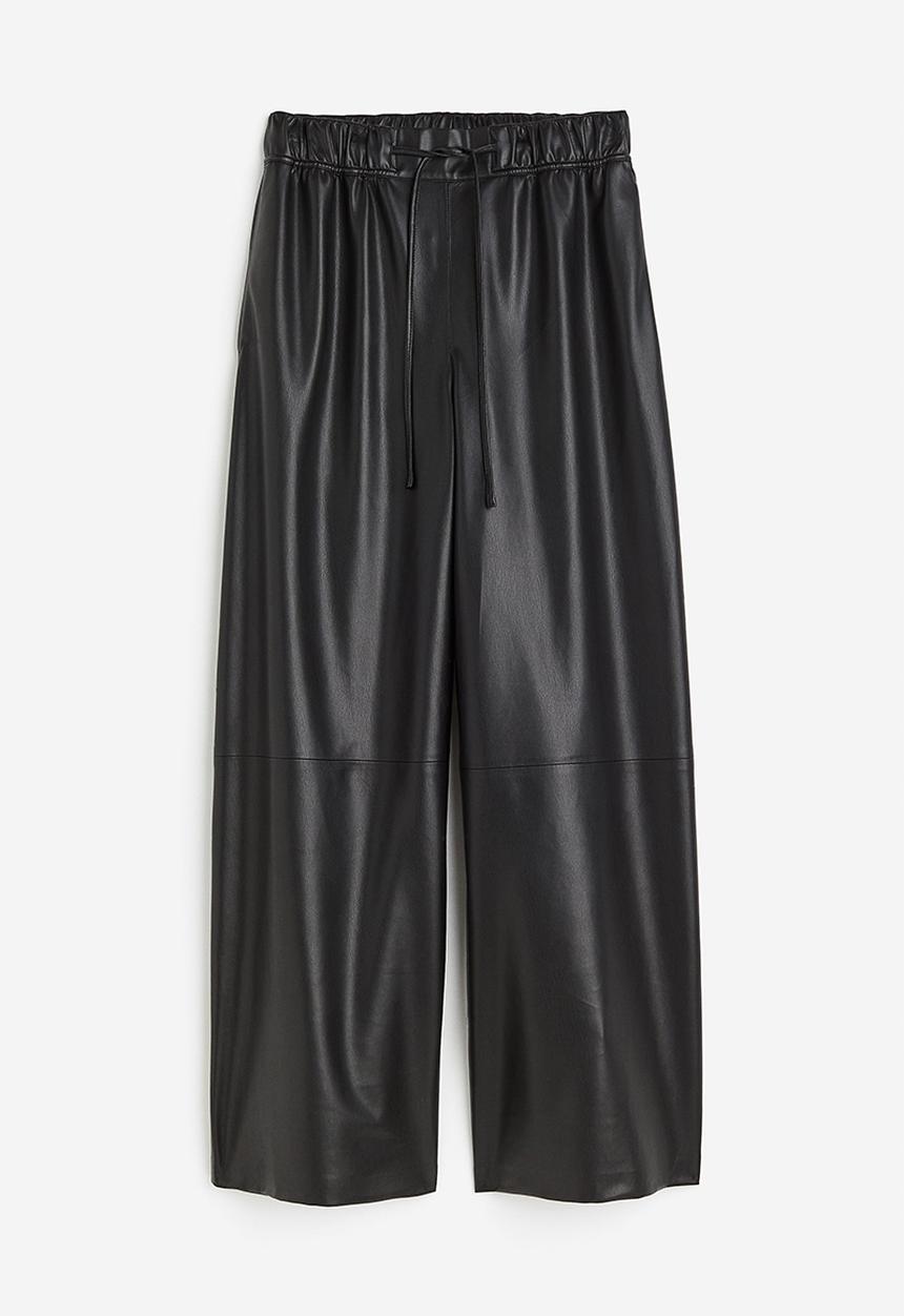 H&M - Wide trousers - black