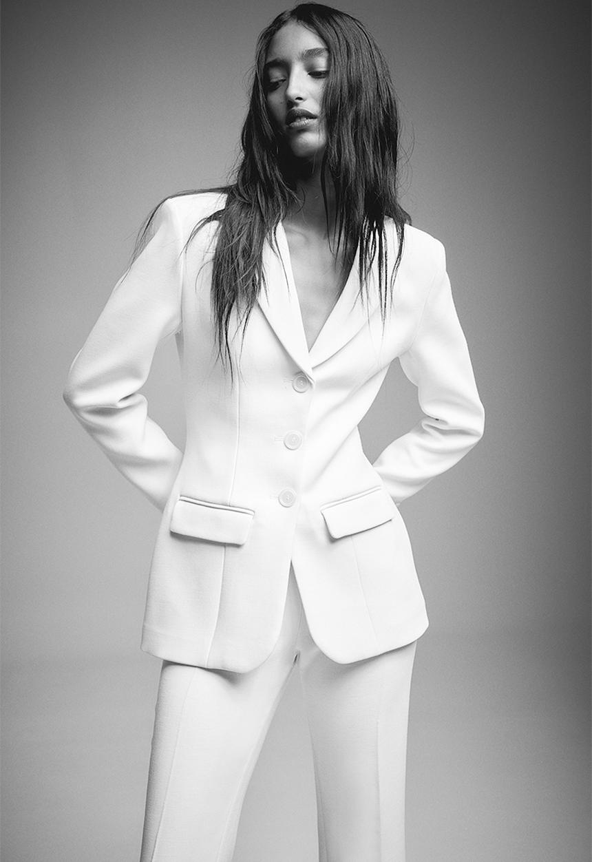 H&M - Twill blazer - white