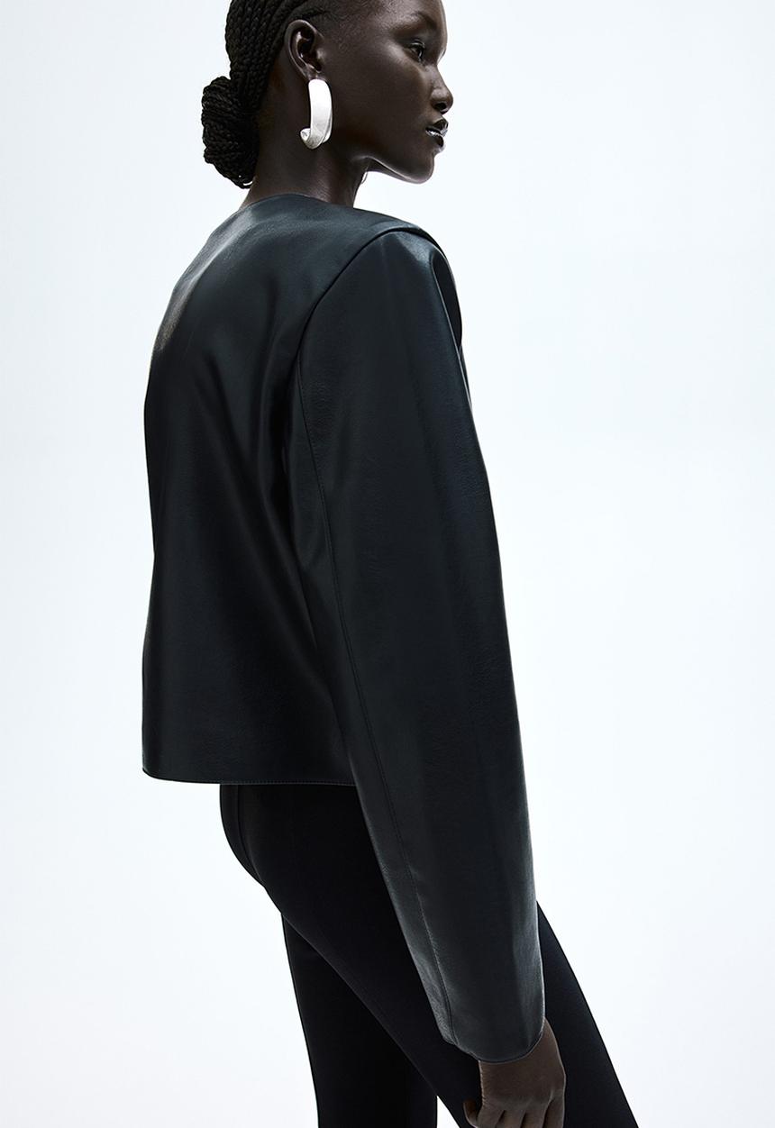 H&M - Coated jacket - black