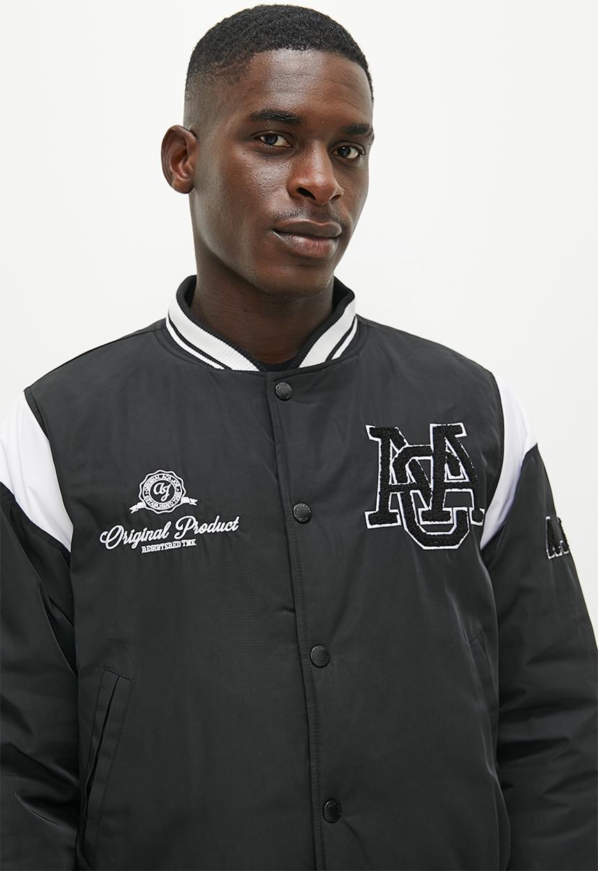 Mens Aca Joe Biker Bomber - Caviar