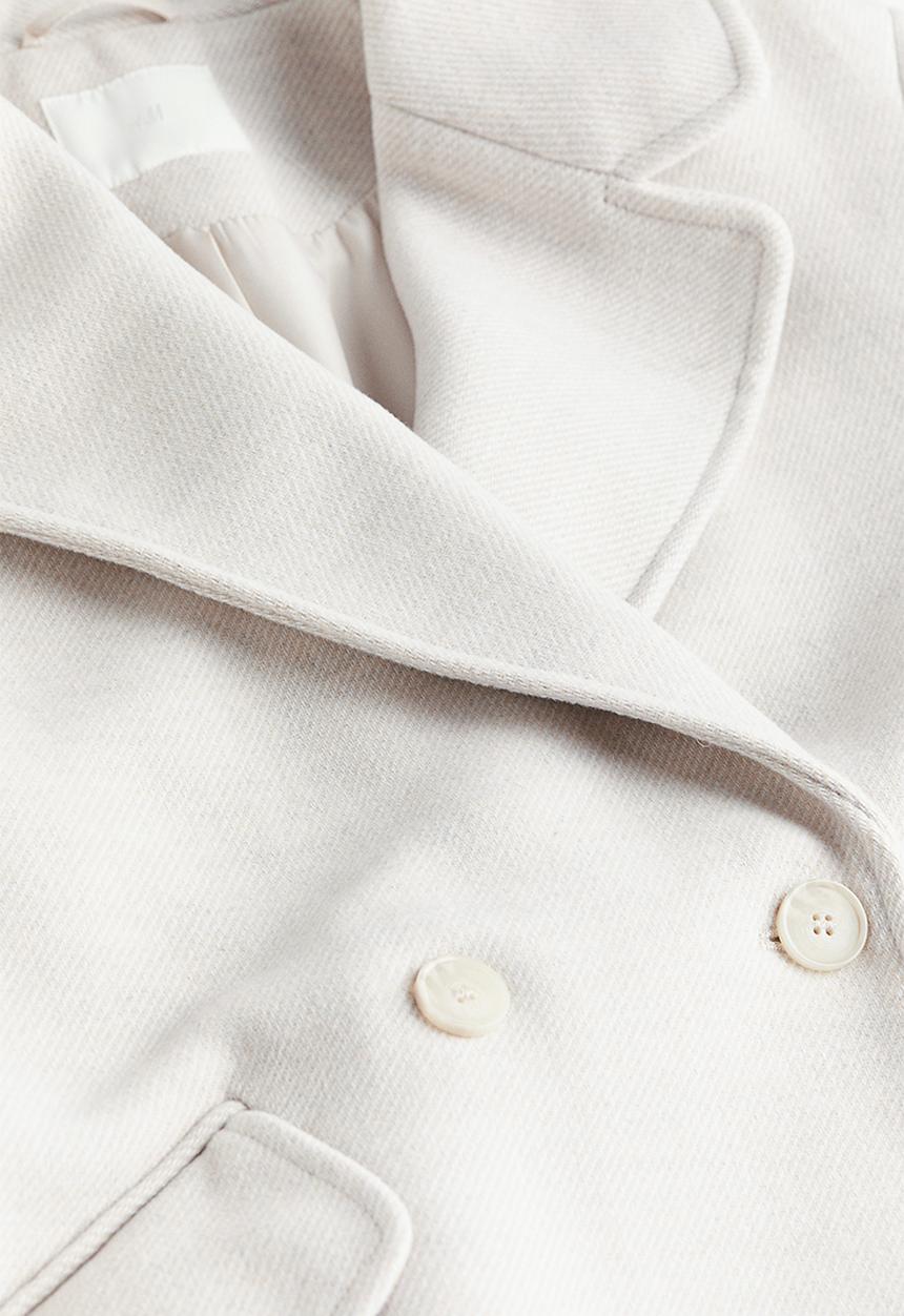 H&M - Double-breasted coat - beige