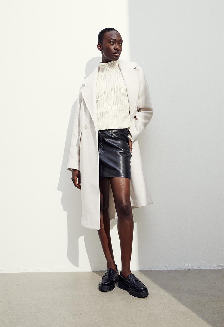 H&M - Double-breasted coat - beige