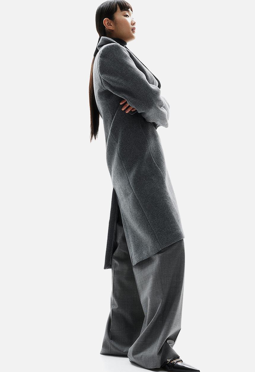 H&M - Single-breasted coat - grey