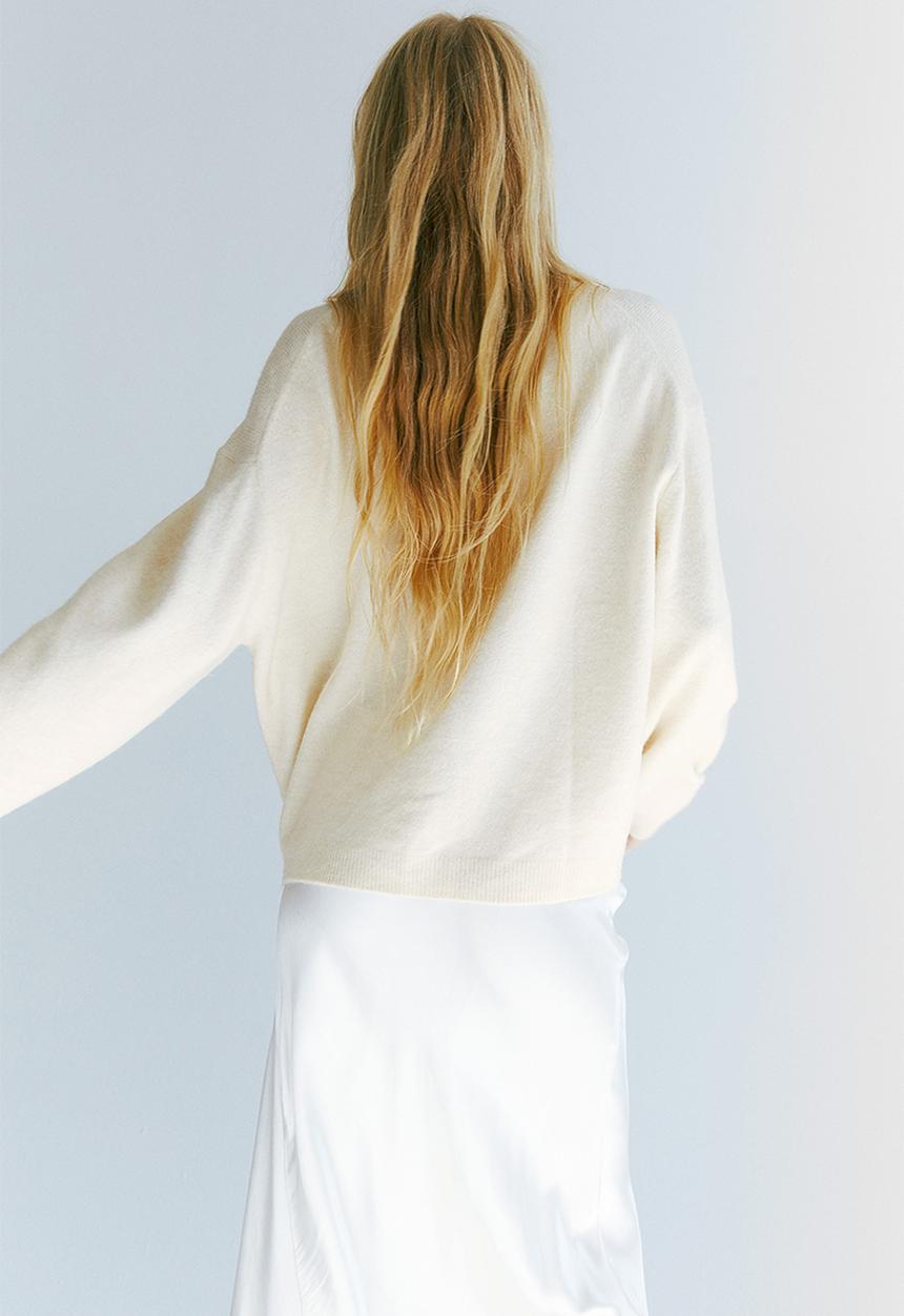 H&M - Knitted jumper - cream