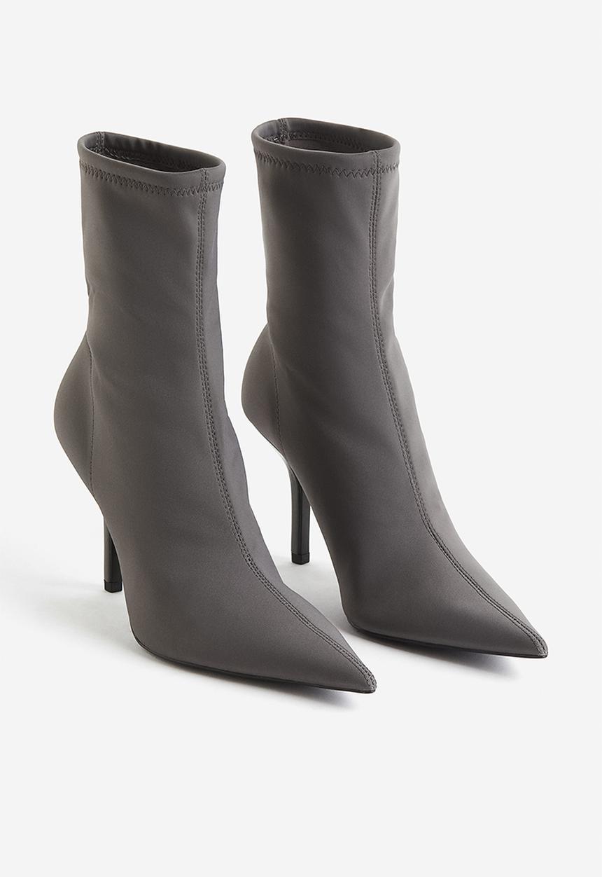 H&M - Heeled boots - grey