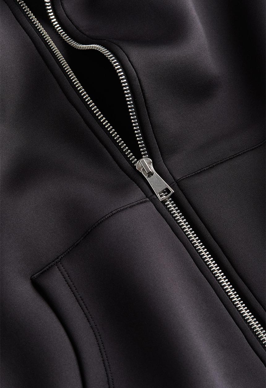 H&M - Oversized scuba hoodie - black