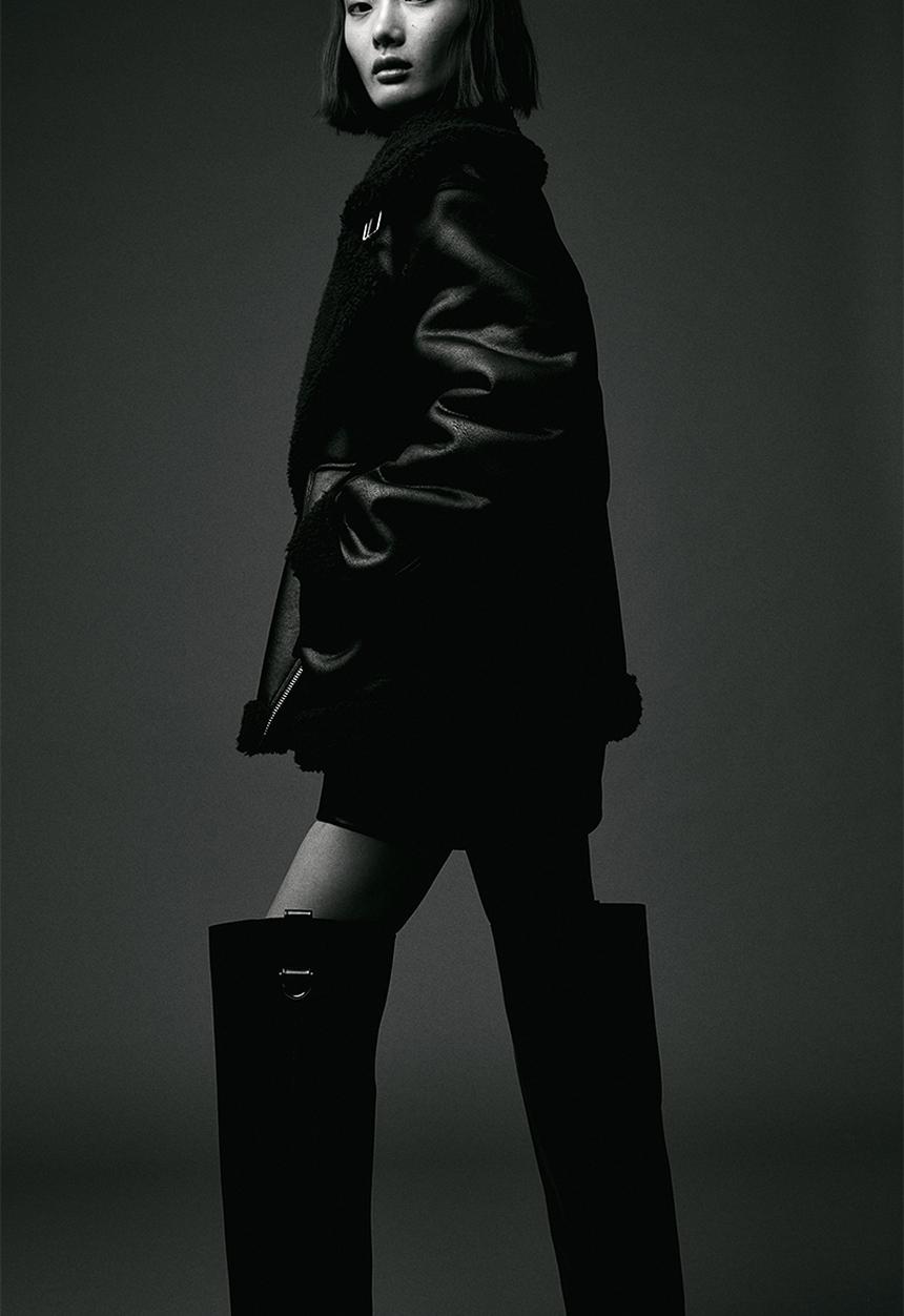 H&M - Oversized teddy-lined jacket - black