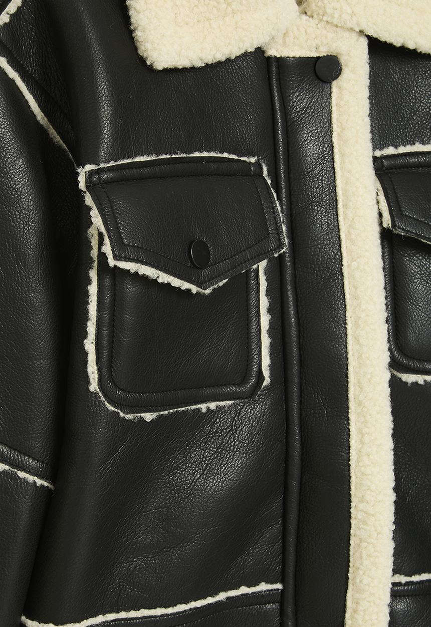 Pop Candy - Shirling jacket - black