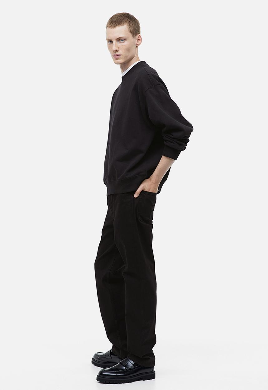 H&M - Oversized fit cotton sweatshirt - black