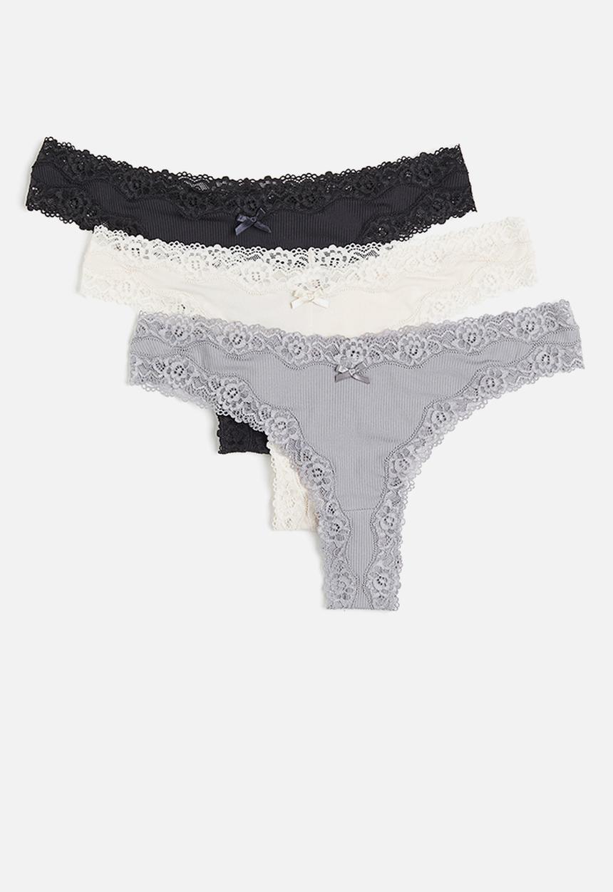 H&M - 3-pack brazilian briefs - multi