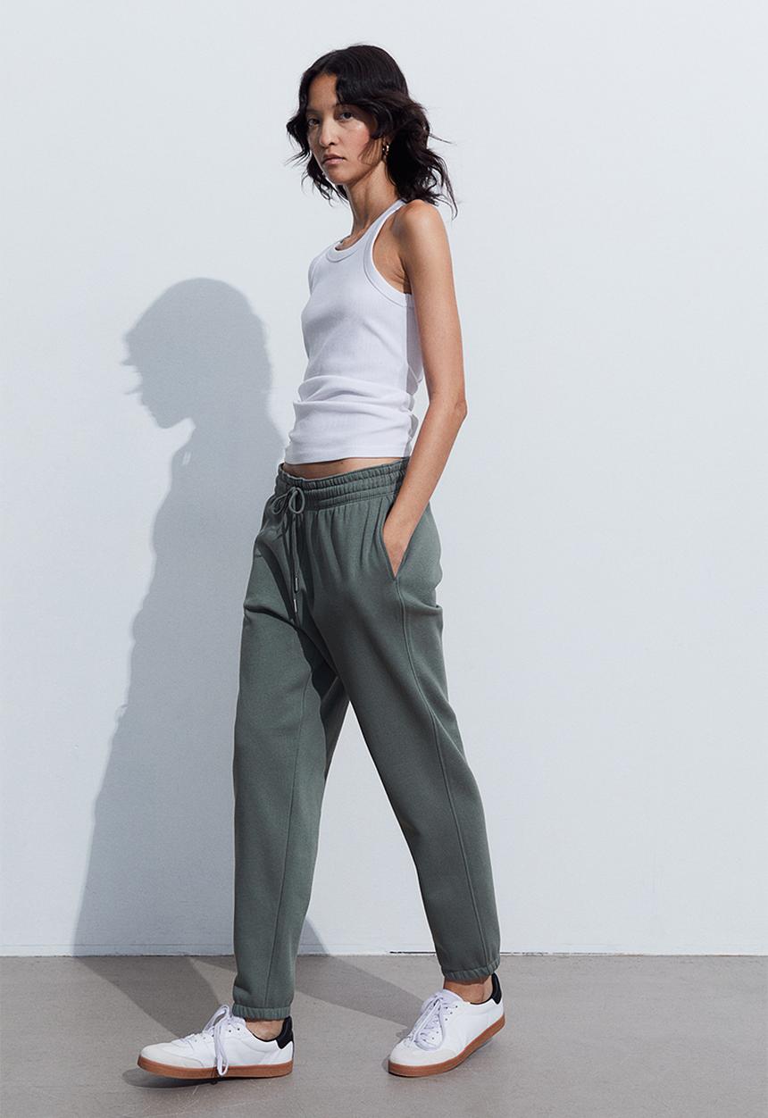 H&M - Cotton-blend sweatpants - green