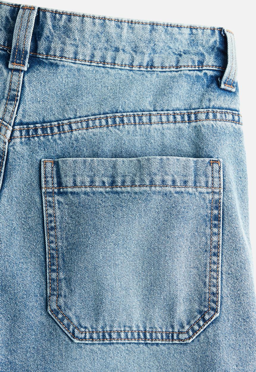 H&M - 90s baggy high cargo jeans - blue