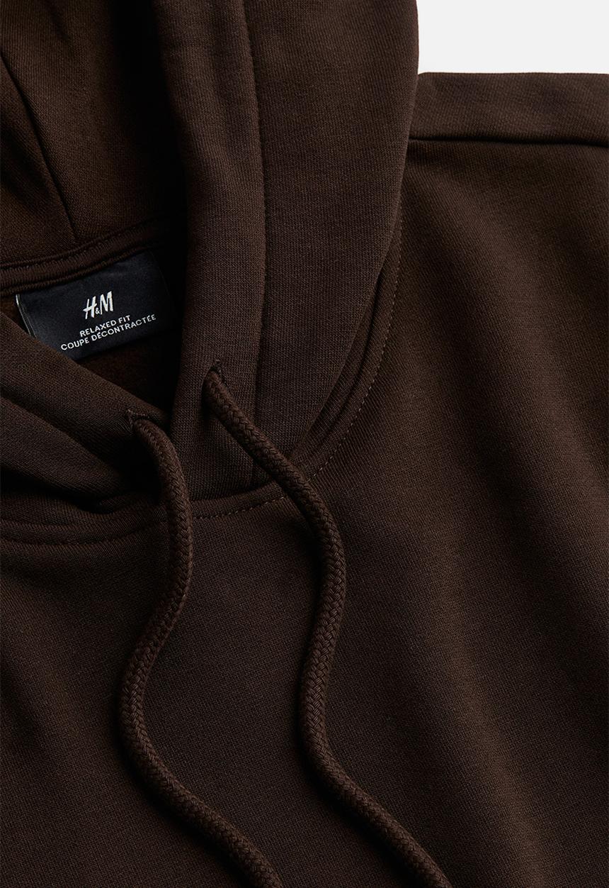H&M - Loose fit hoodie - brown